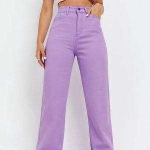 NWOT SHEIN purple high rise jeans